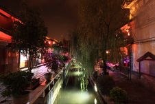 Night View Of Lijiang Royalty Free Stock Image Night View Of Lijiang Royalty Free Stock Image