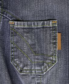Grey Jean Pocket Stock Image Grey Jean Pocket Stock Image