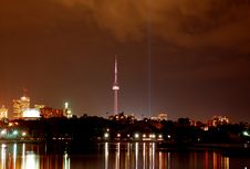 Toronto City Skyline (night) Royalty Free Stock Photography Toronto City Skyline (night) Royalty Free Stock Photography