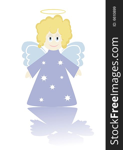 Cartoon figure of little angel. You can find similar images in my gallery!