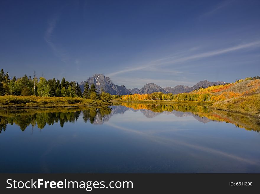 Oxbow bend in Grand Teton National Park