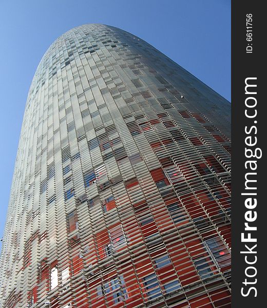 Tower Agbar in Barcelona designed by Jean Nouvel and Fermin Vazquez.