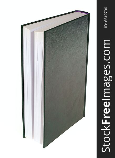 Green book. photo on the white background