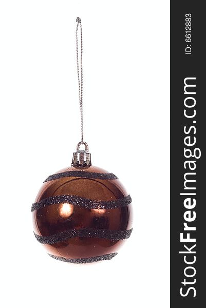 Christmas Decoration, photo on the white background