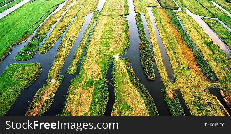 Agricultural landscape from the air. Agricultural landscape from the air