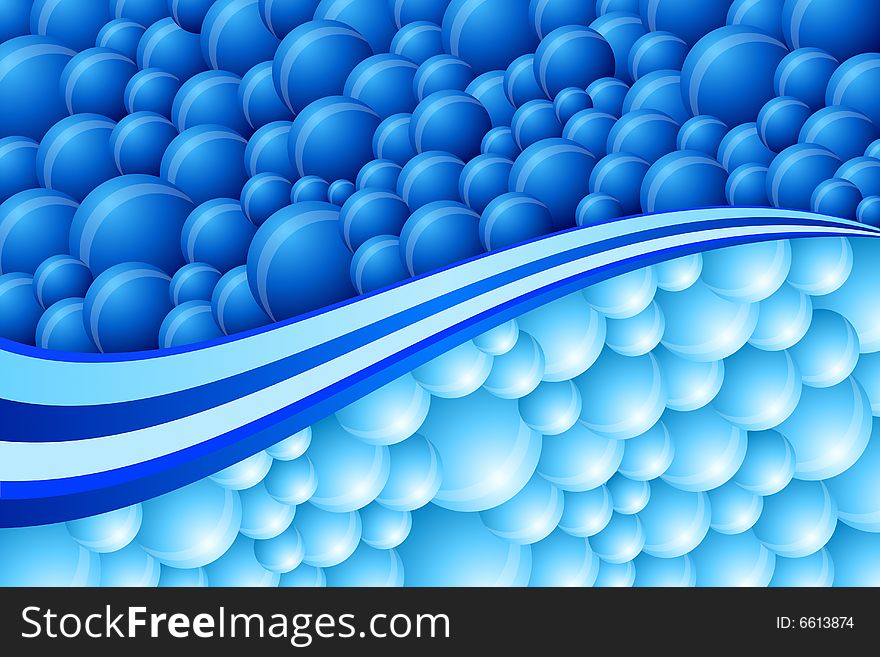 Vector illustration of Abstract Blue