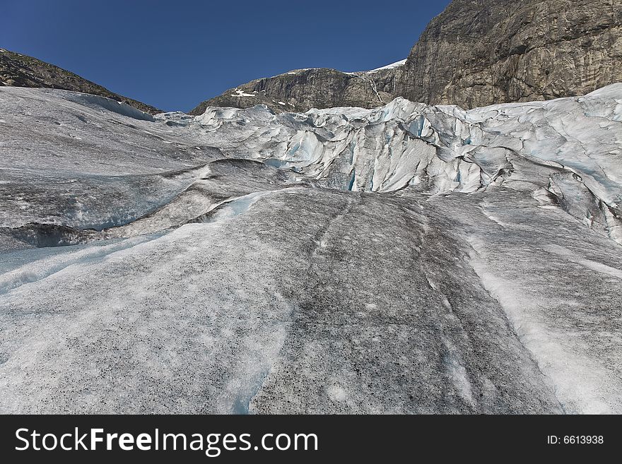 A guided tour to Nigardsbreen glacier, Norway, Jostedalen area. A guided tour to Nigardsbreen glacier, Norway, Jostedalen area