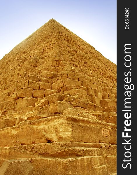 Giza Pyramid In Close Up