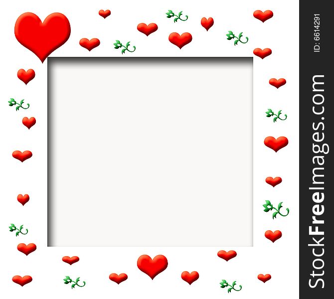 Valentine Scrapbook Frame