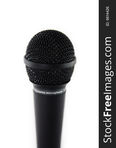 Microphone Over White