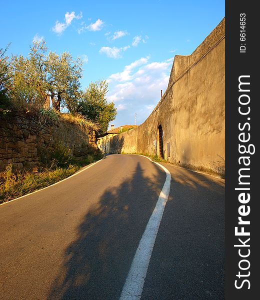 A beautiful glimpse of a countryside glimpse in Florence. A beautiful glimpse of a countryside glimpse in Florence