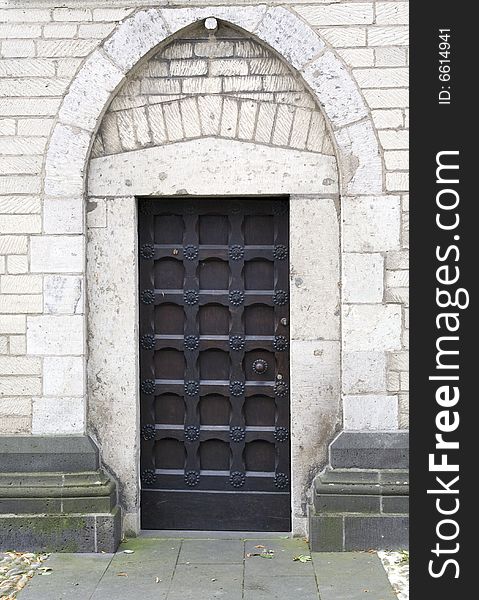 Old woodden Door in church. Old woodden Door in church