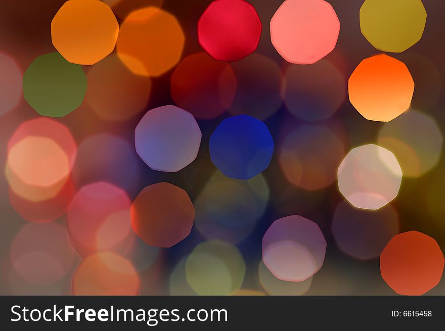 Christmas blur background, colorful bokeh
