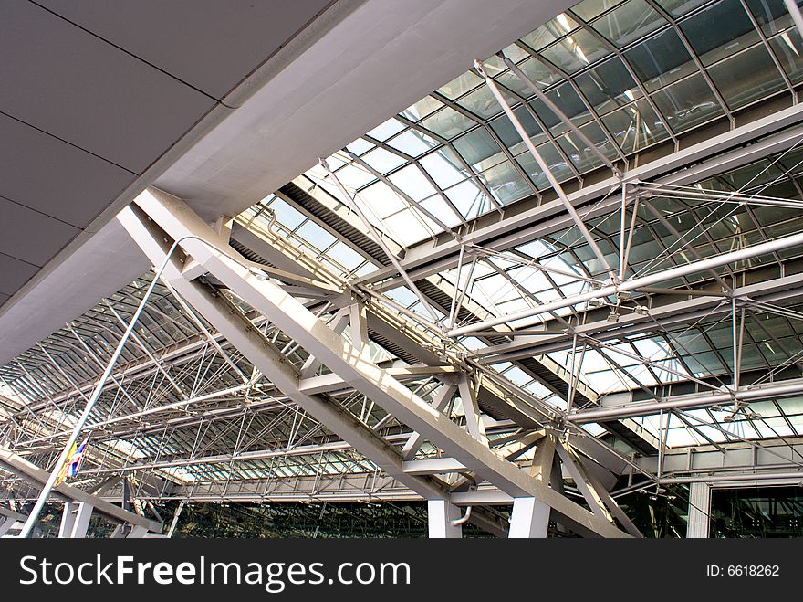 Interior structure design of bangkok international airport