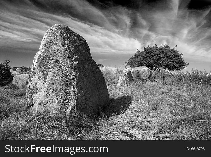 Prehistoric grave stones on Island Ruegen, Germany. Prehistoric grave stones on Island Ruegen, Germany