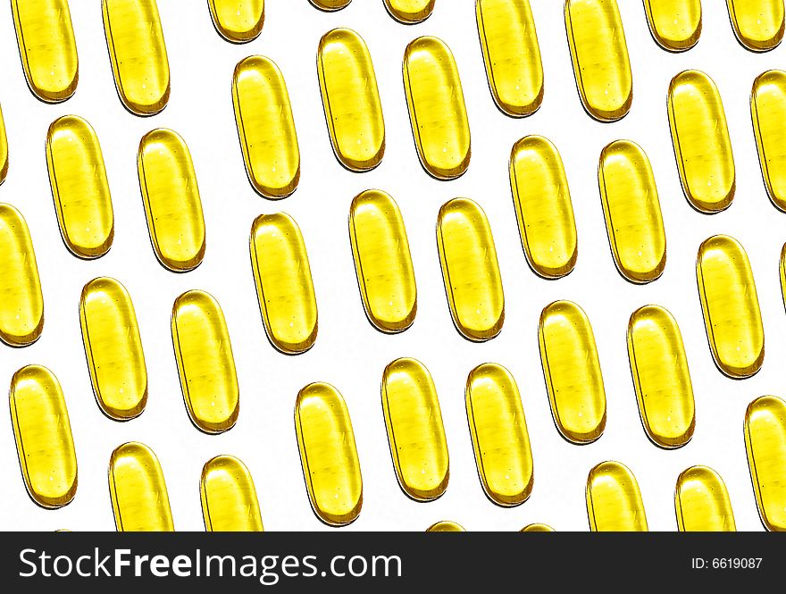 Soft yellow gel omega capsules. Soft yellow gel omega capsules