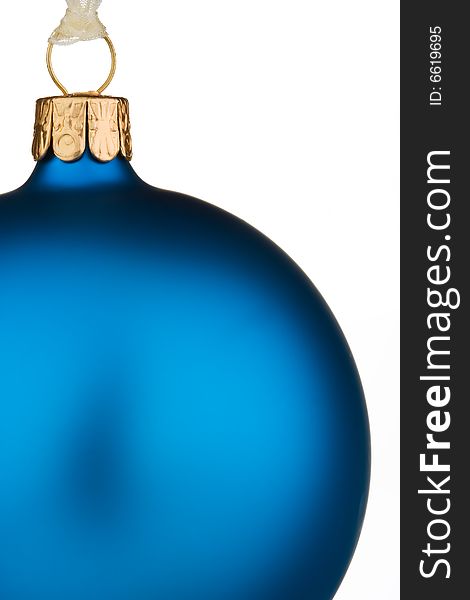 Vibrant Blue Christmas Bauble