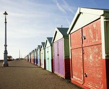 Wooden Beach Huts Royalty Free Stock Image Wooden Beach Huts Royalty Free Stock Image