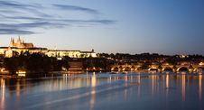 Sunset Scenery In Prague Royalty Free Stock Images Sunset Scenery In Prague Royalty Free Stock Images