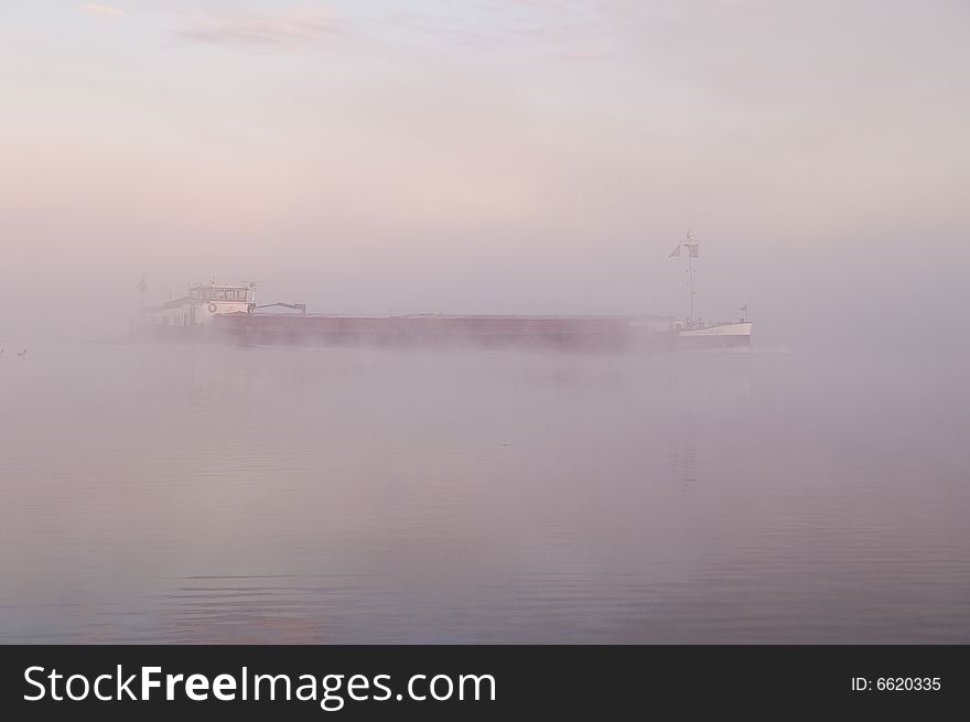 Boat on the river Lek