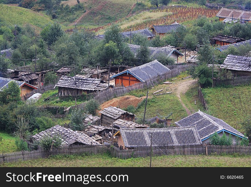 Small village in southeast china