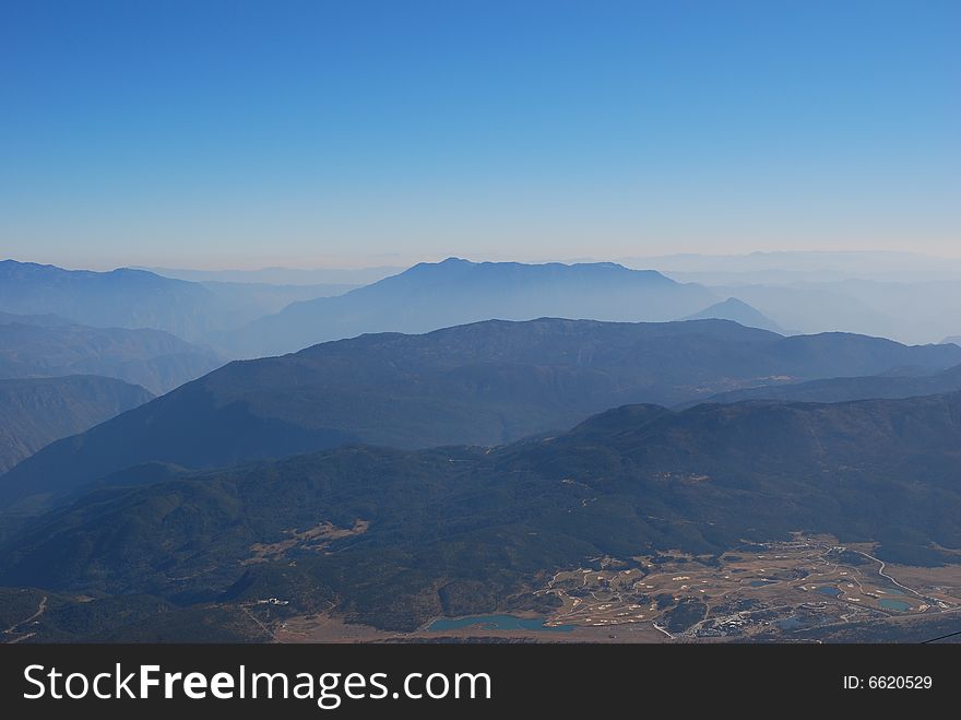 The beautiful landscape on the yulong jokul