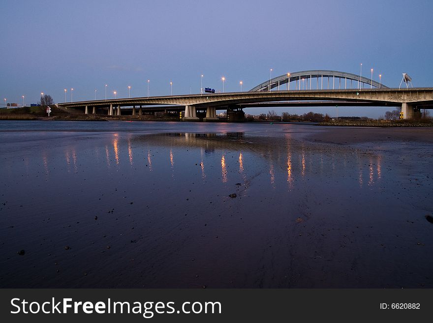 Bridge over the river lek