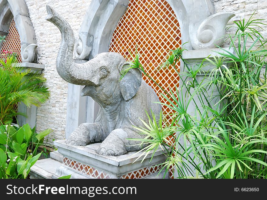 Statue of elephant in Thailand