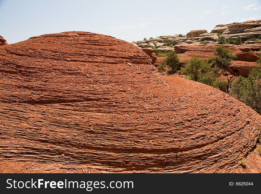 Fly by of canyonlands in utah during summer. Fly by of canyonlands in utah during summer