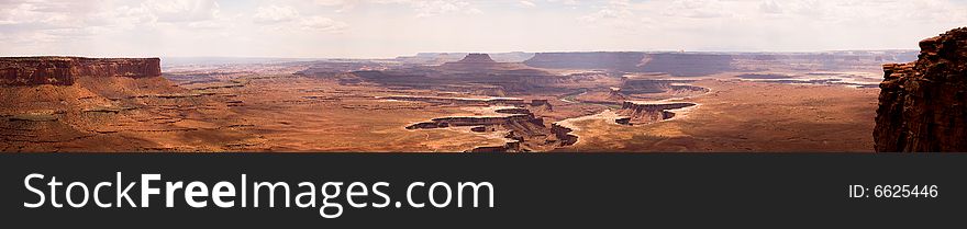 Fly by of canyonlands in utah during summer. Fly by of canyonlands in utah during summer