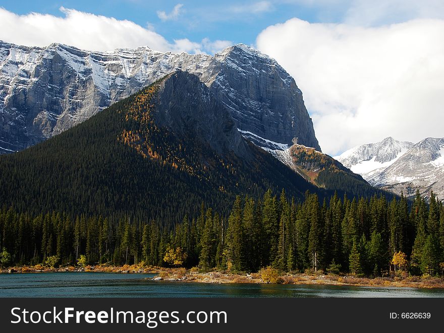 Upper Lake at Kananaskis Country Alberta Canada