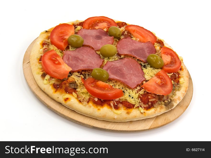 Supreme Pizza with Salami,Olives,Cheese,mushrooms