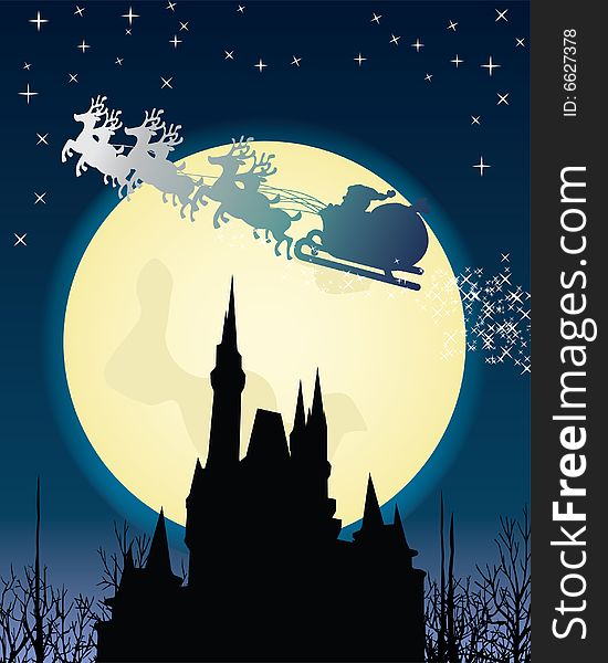 Vector X'mas Template Background for your greeting card design. Vector X'mas Template Background for your greeting card design