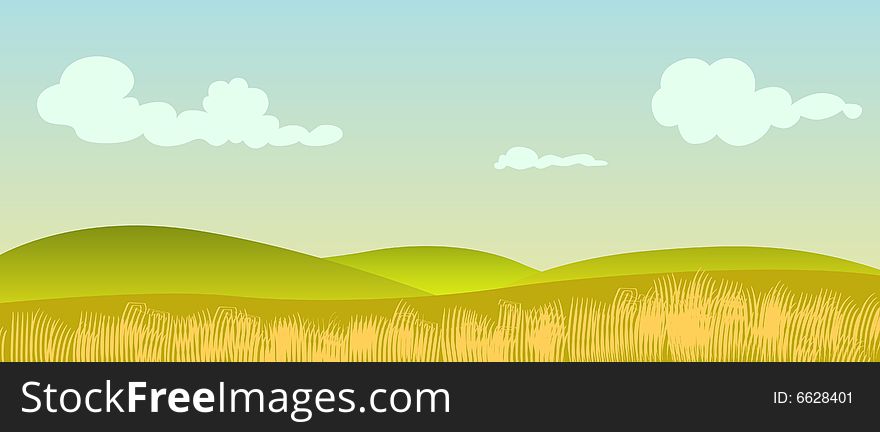 Beautiful stylish autumn background with clouds