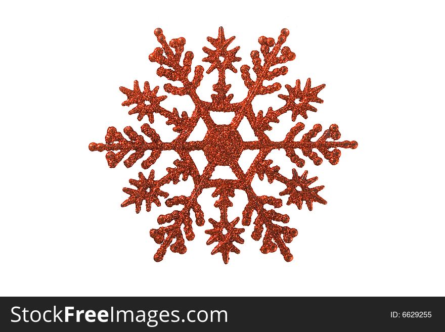 A christmas ornament - seasonal decoration - isolated - close up. A christmas ornament - seasonal decoration - isolated - close up