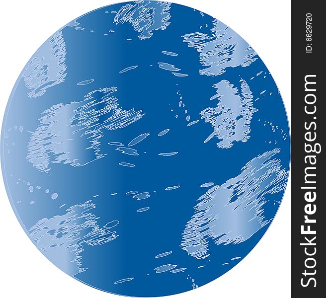 Abstract dark blue globe. Ilustration. Abstract dark blue globe. Ilustration