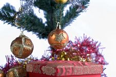 Present Under The Christmas Tree Royalty Free Stock Photos
