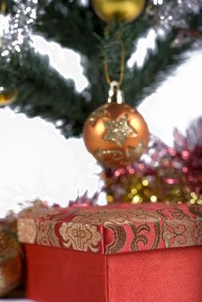 Present Under The Christmas Tree Stock Image Present Under The Christmas Tree Stock Image