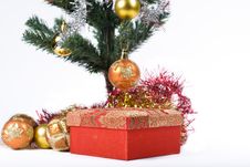 Present Under The Christmas Tree Royalty Free Stock Photo Present Under The Christmas Tree Royalty Free Stock Photo