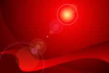 Red Flare Royalty Free Stock Photo