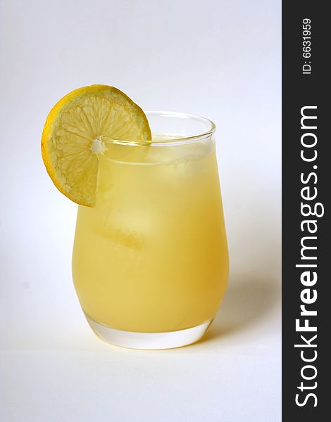Fresh lemon juice on ice. Fresh lemon juice on ice