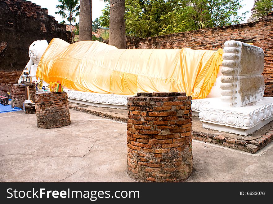 Pray buddha in ancient city of thailand. Pray buddha in ancient city of thailand