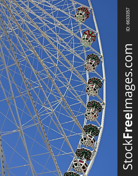 Ferris wheel at the fairground, in the Viennese Prater