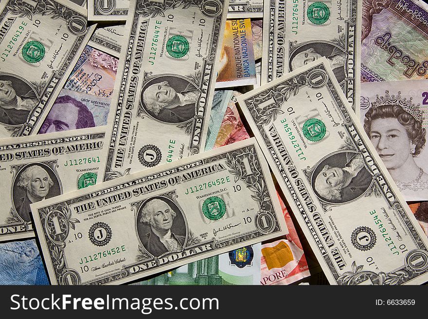 International banknotes are covered by US dollar. International banknotes are covered by US dollar.