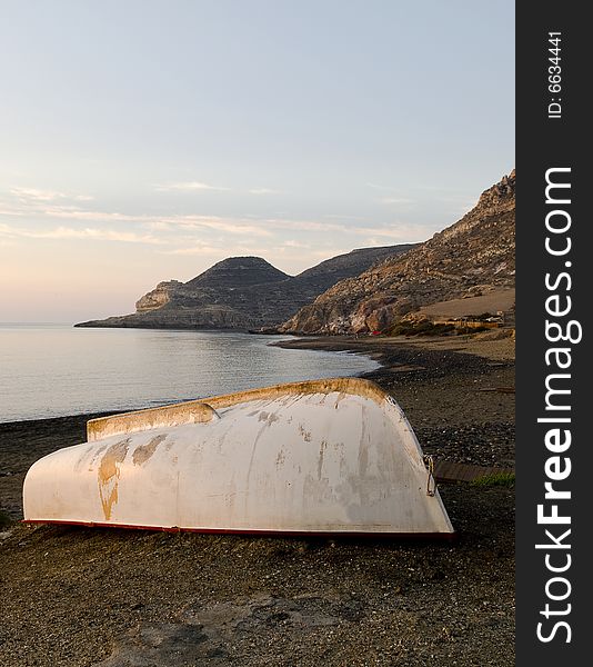 Sunrise over a bay in spain