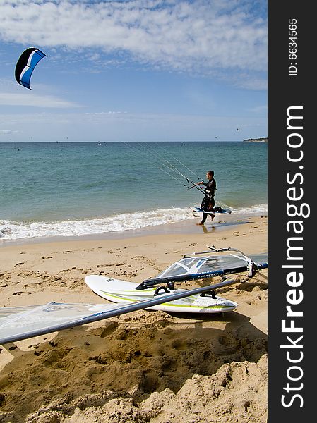 Kite and windsurfing in Spain