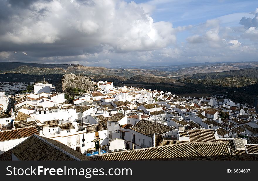 White town in Andalusia in Spain. White town in Andalusia in Spain