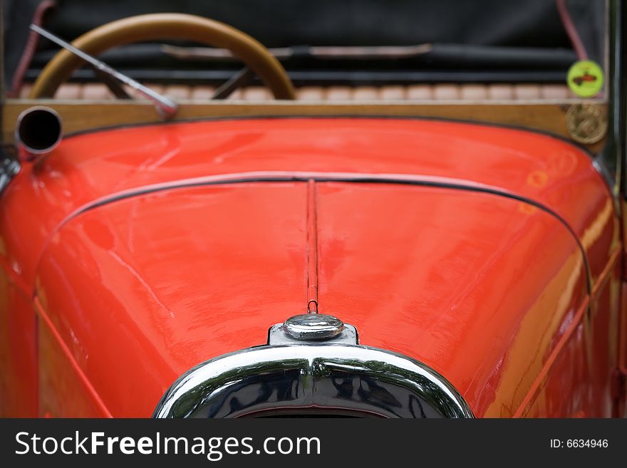 Czech veteran car Aero - front view.