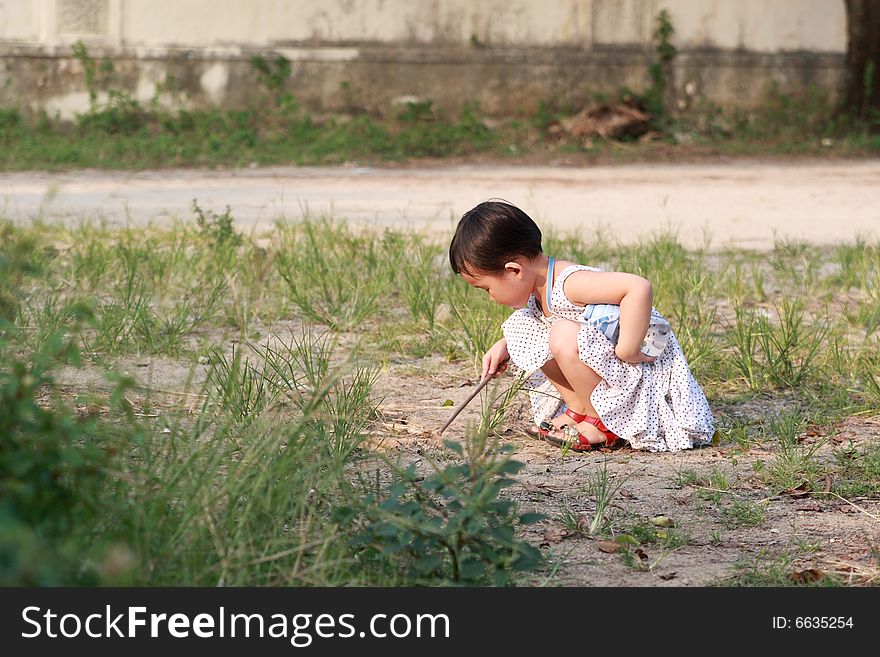 Chinese children playing.