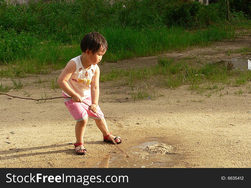 Chinese Children Playing.